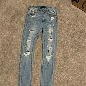 Aero ripped skinny jeans